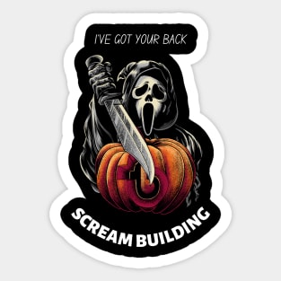 Scream Building Sticker